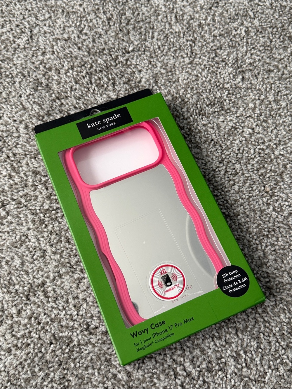 kate spade Pink Wavy iPhone 17 Pro Max Case
